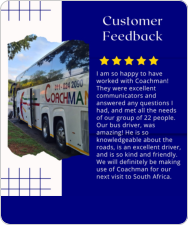 Coachman Coach - 5 Star positive feedback.