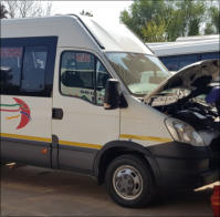 Maintenance on our Buses